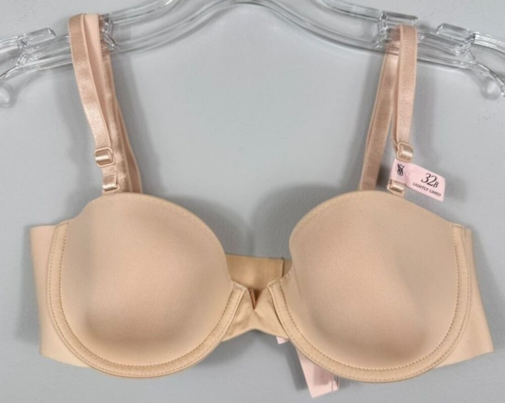 NWT Victoria's Secret 32B Lightly Lined Multiway Convertible Underwire Nude Bra